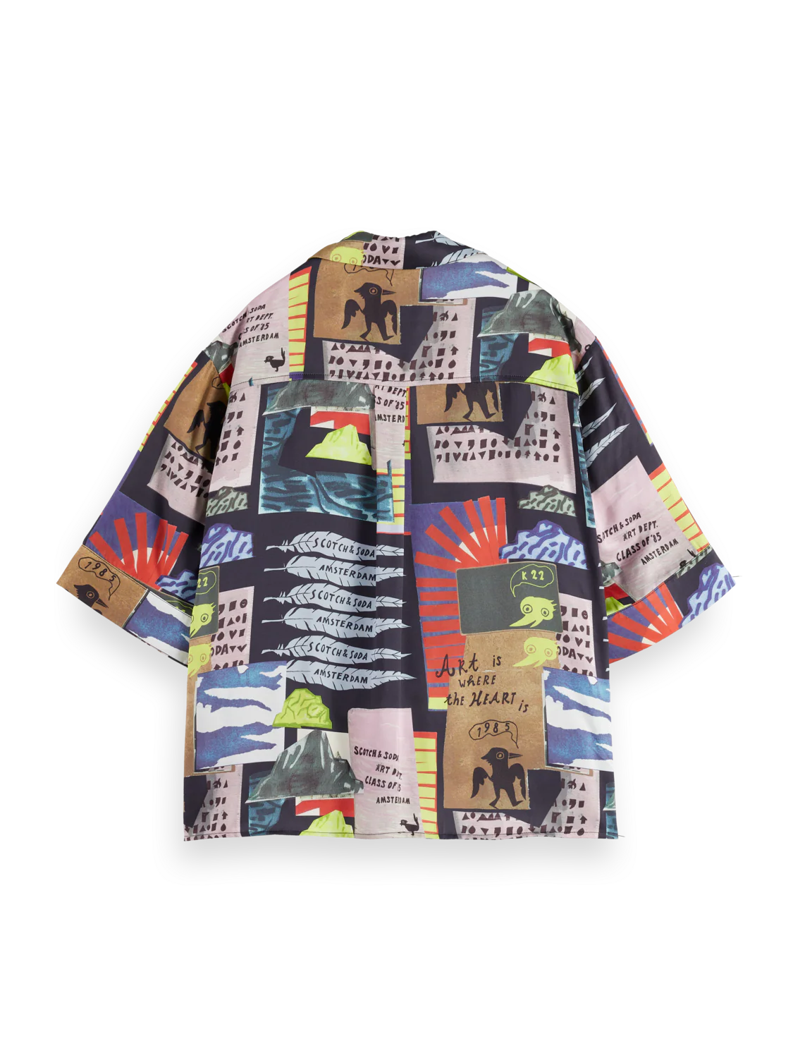 Printed short sleeve fluid shirt - Image 13