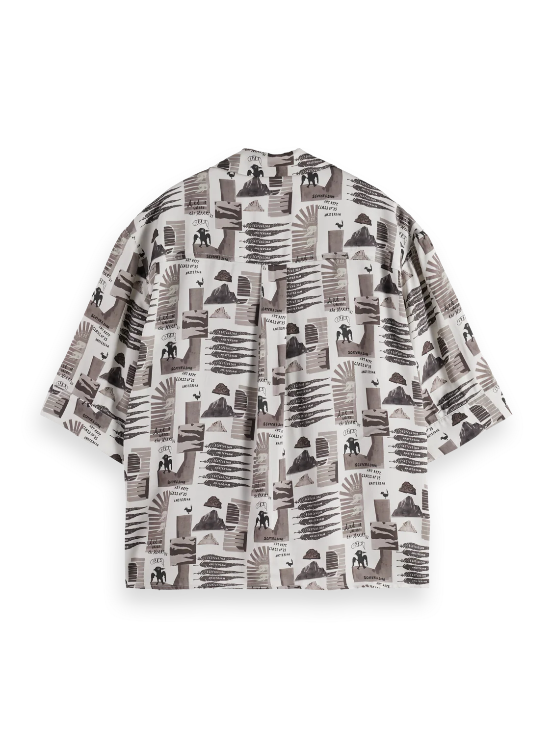 Printed short sleeve fluid shirt - Image 6