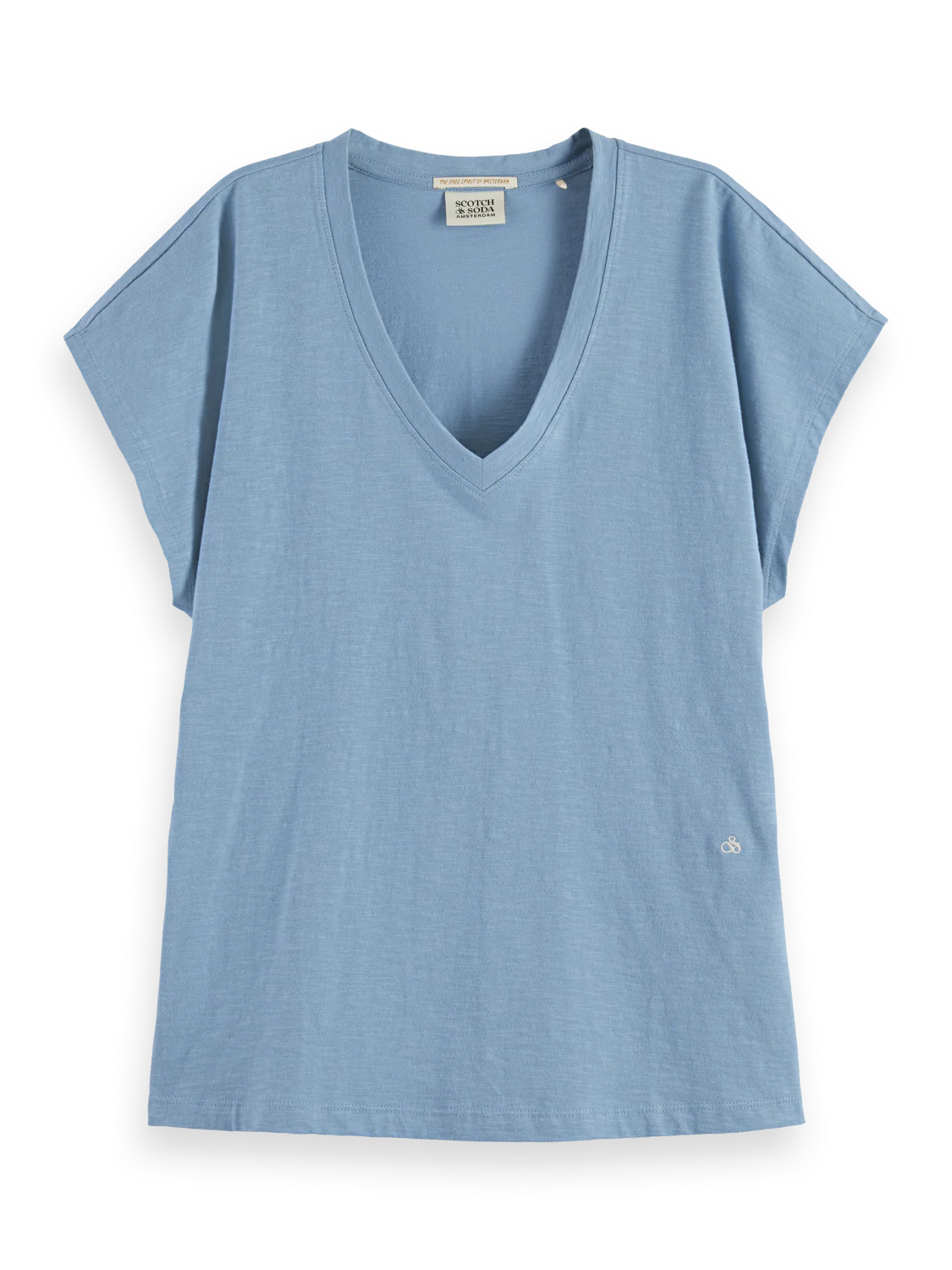 Slub V-neck T-shirt - Image 10