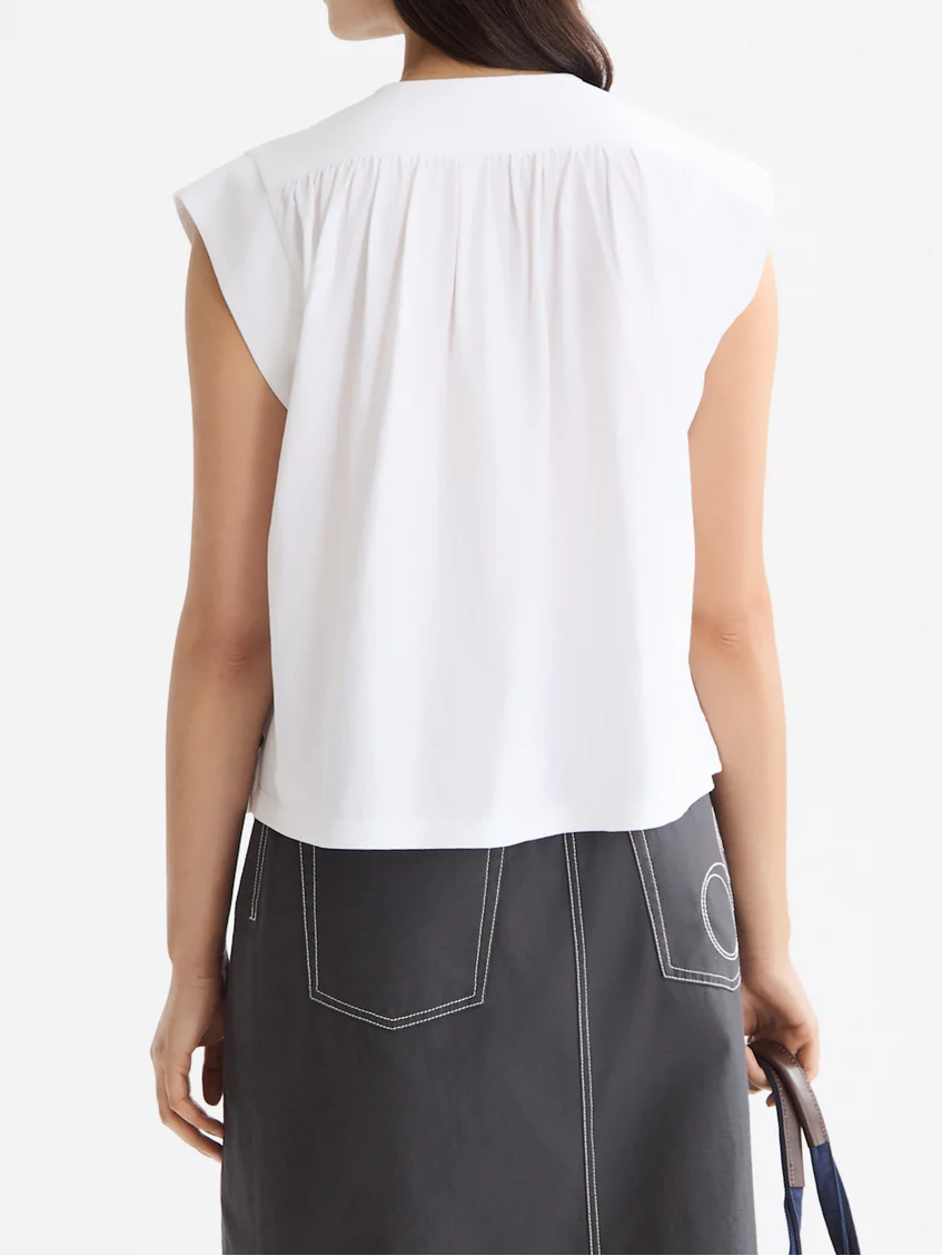 Drapey V-neck T-shirt - Image 3