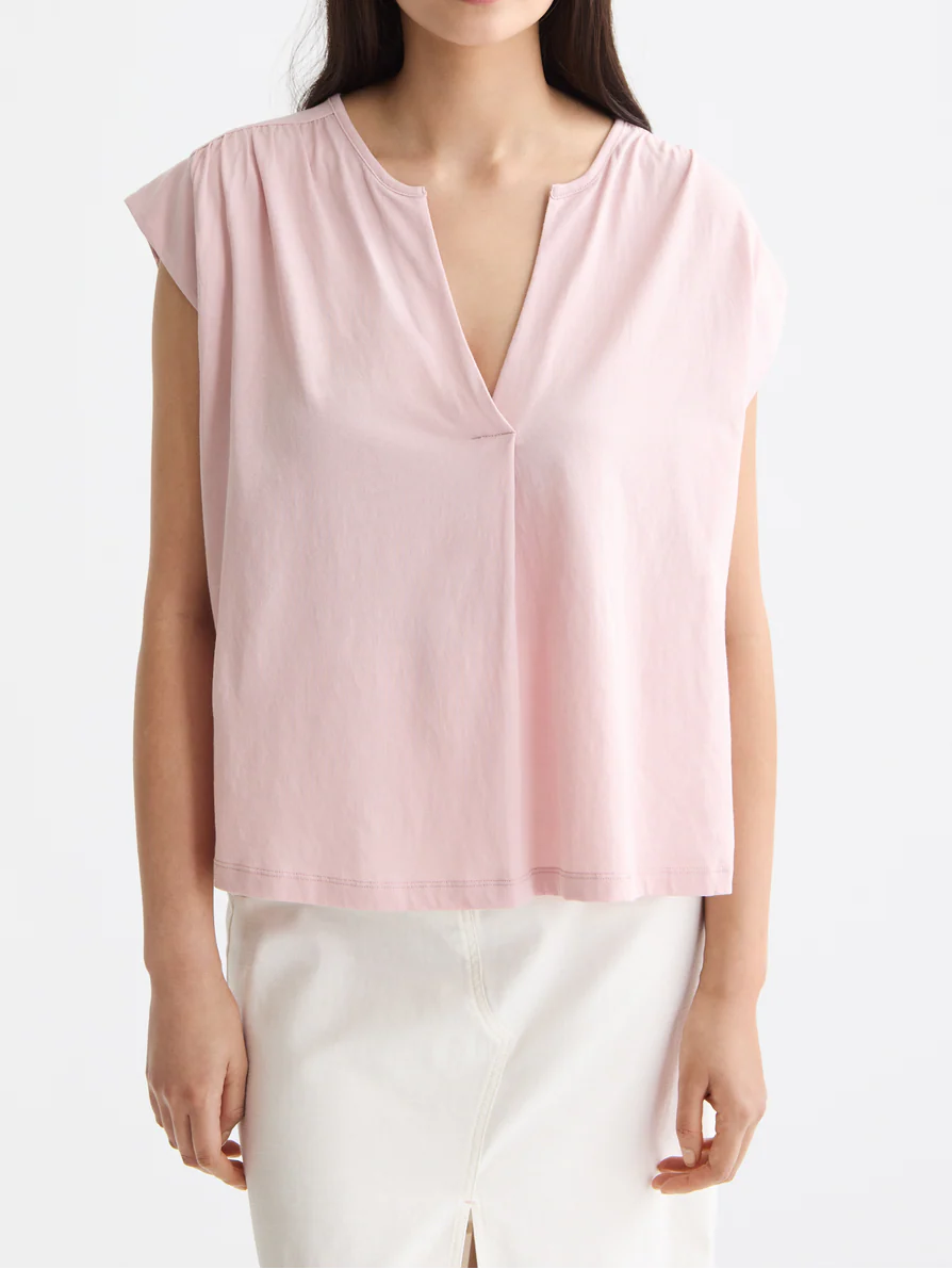 Drapey V-neck T-shirt - Image 4