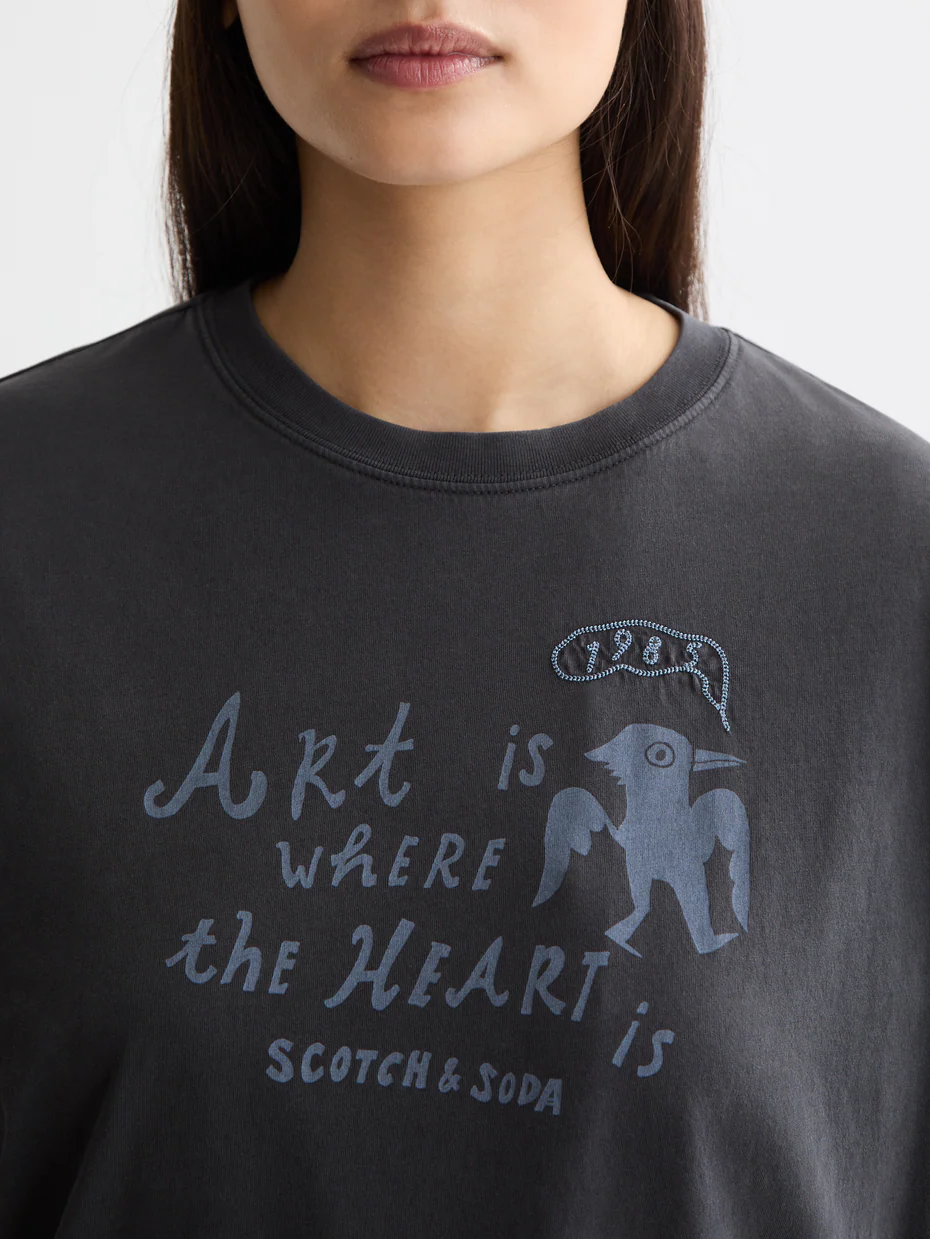 Washed artwork T-shirt - Image 3