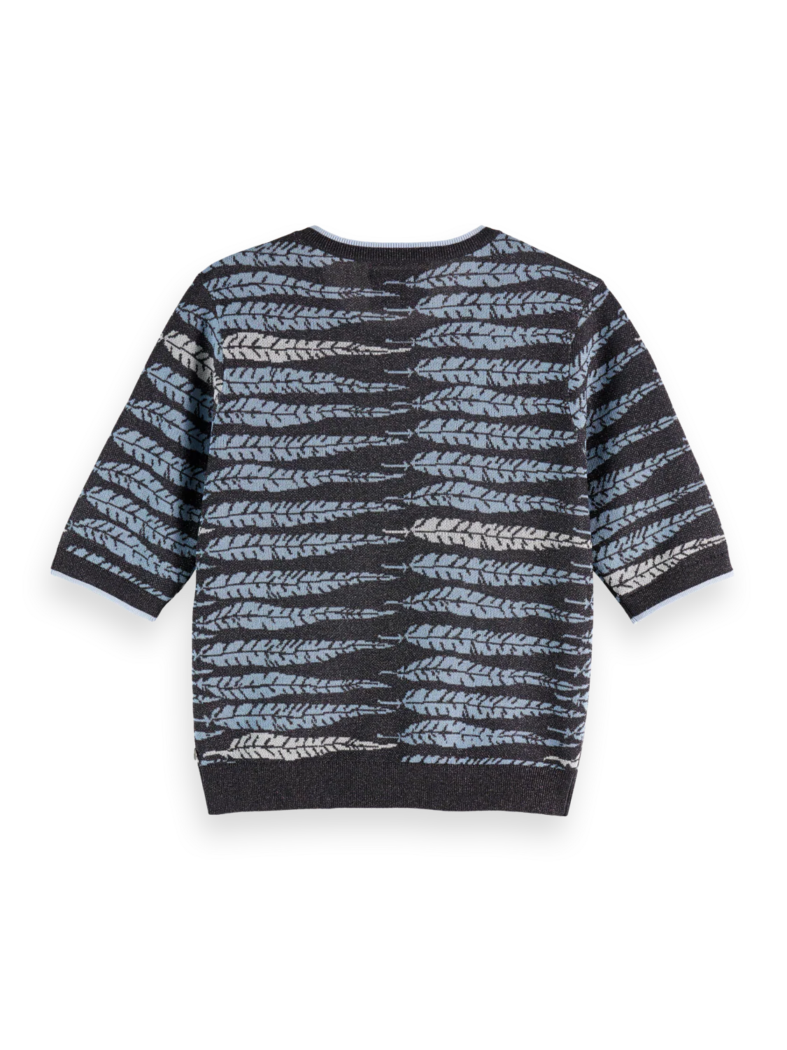 Lurex jacquard knitted top - Image 5