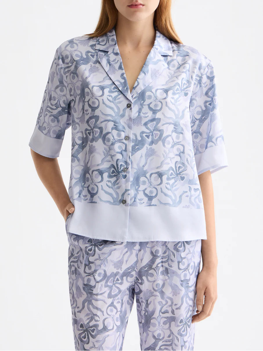 Printed short sleeve shirt