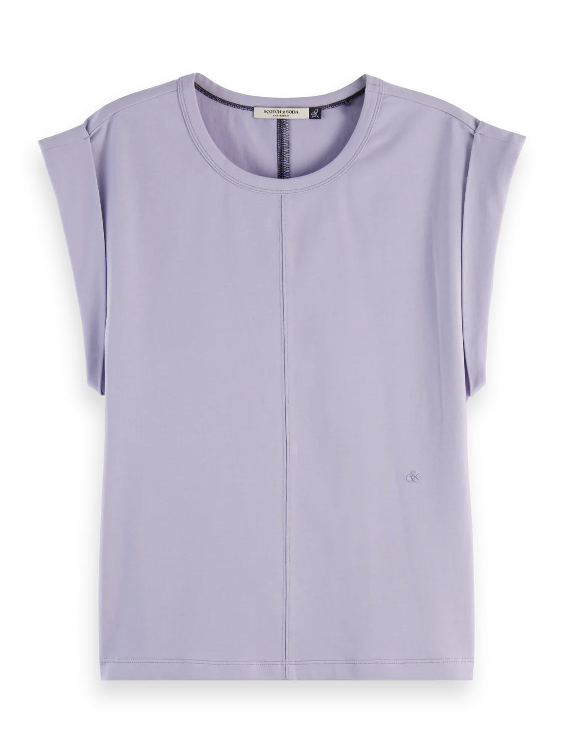Fitted rolled-up sleeve T-shirt - Image 10