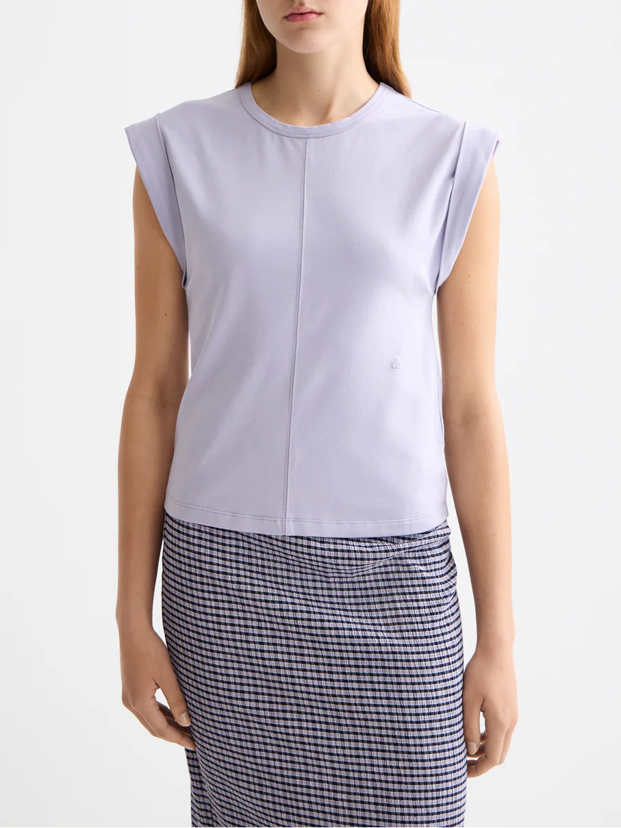 Fitted rolled-up sleeve T-shirt - Image 7