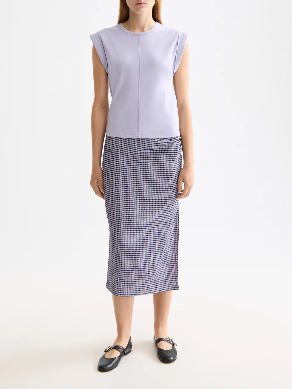 Fitted rolled-up sleeve T-shirt - Image 8