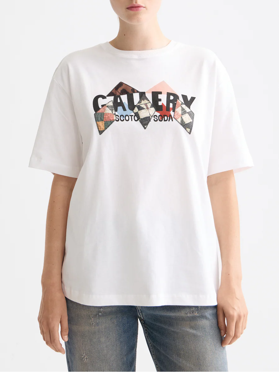 Elevated artwork loose T-shirt
