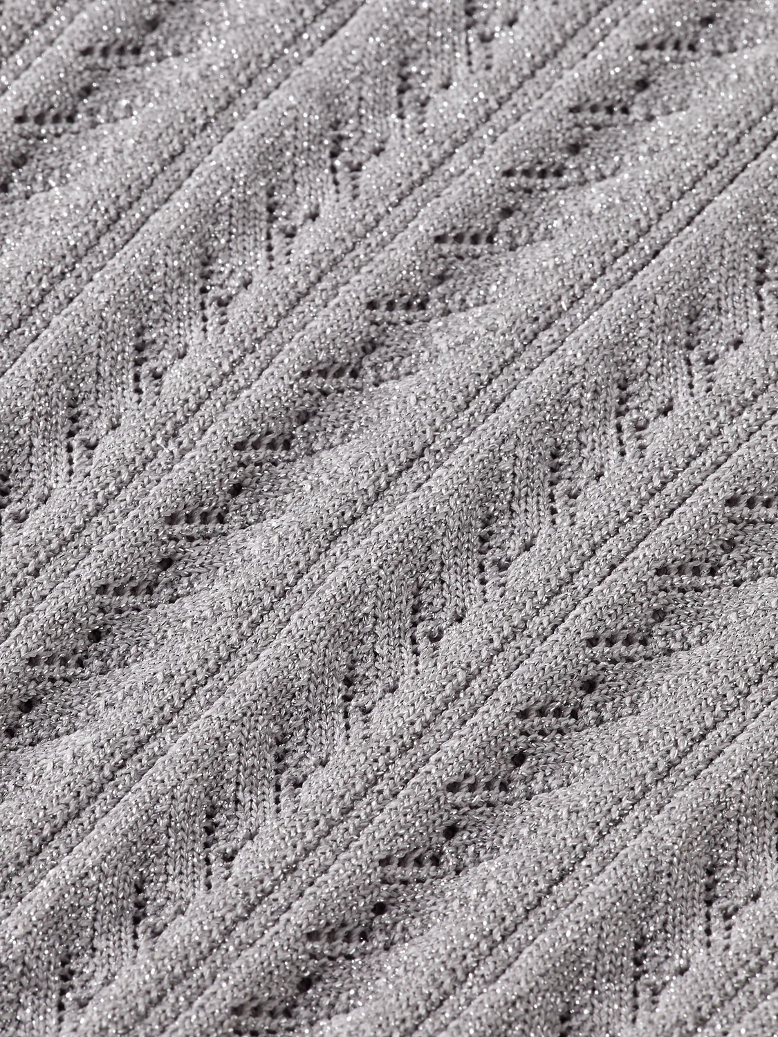 Metallic pointelle knitted tank - Image 13