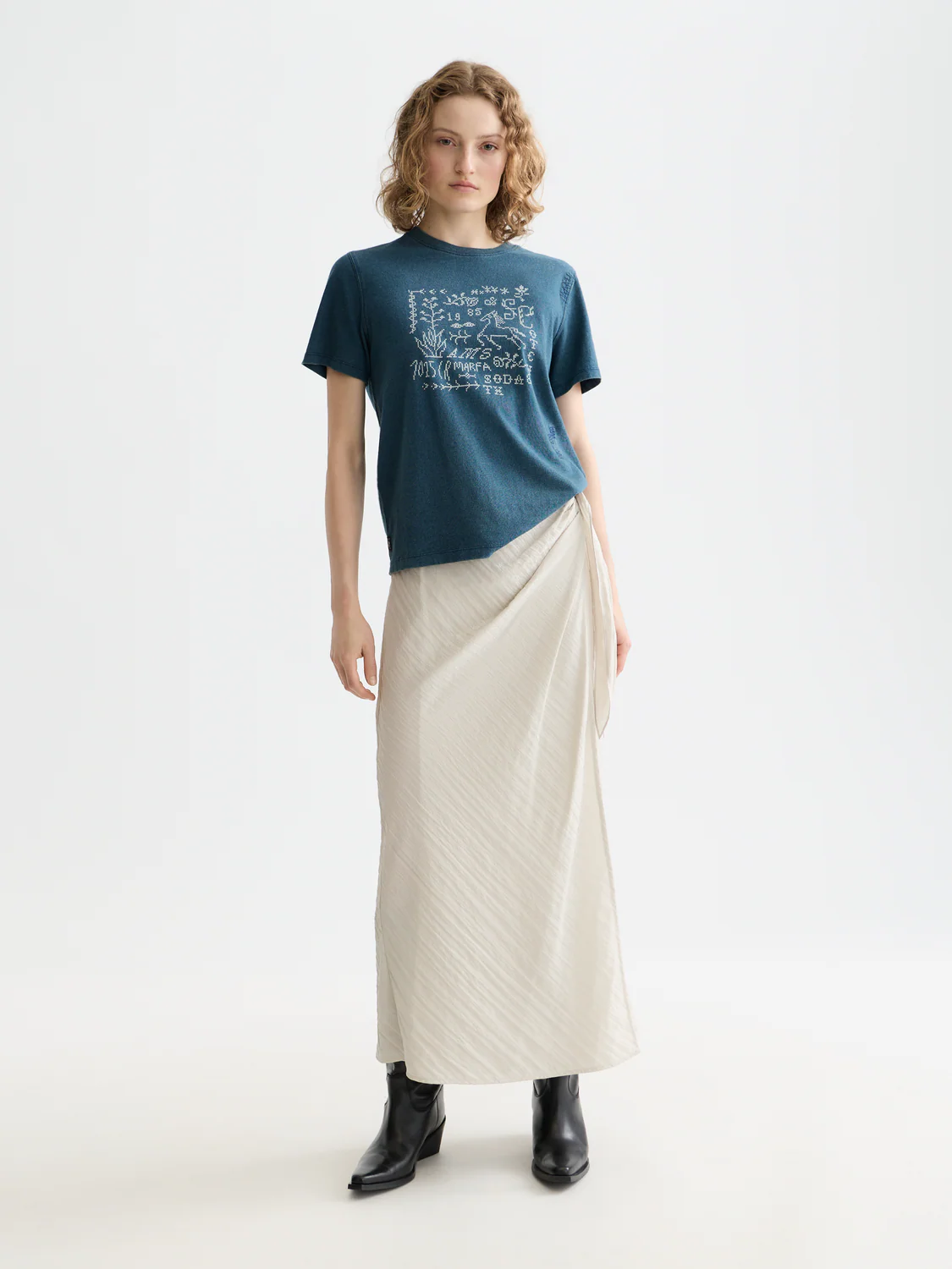 Indigo graphic T-shirt - Image 2