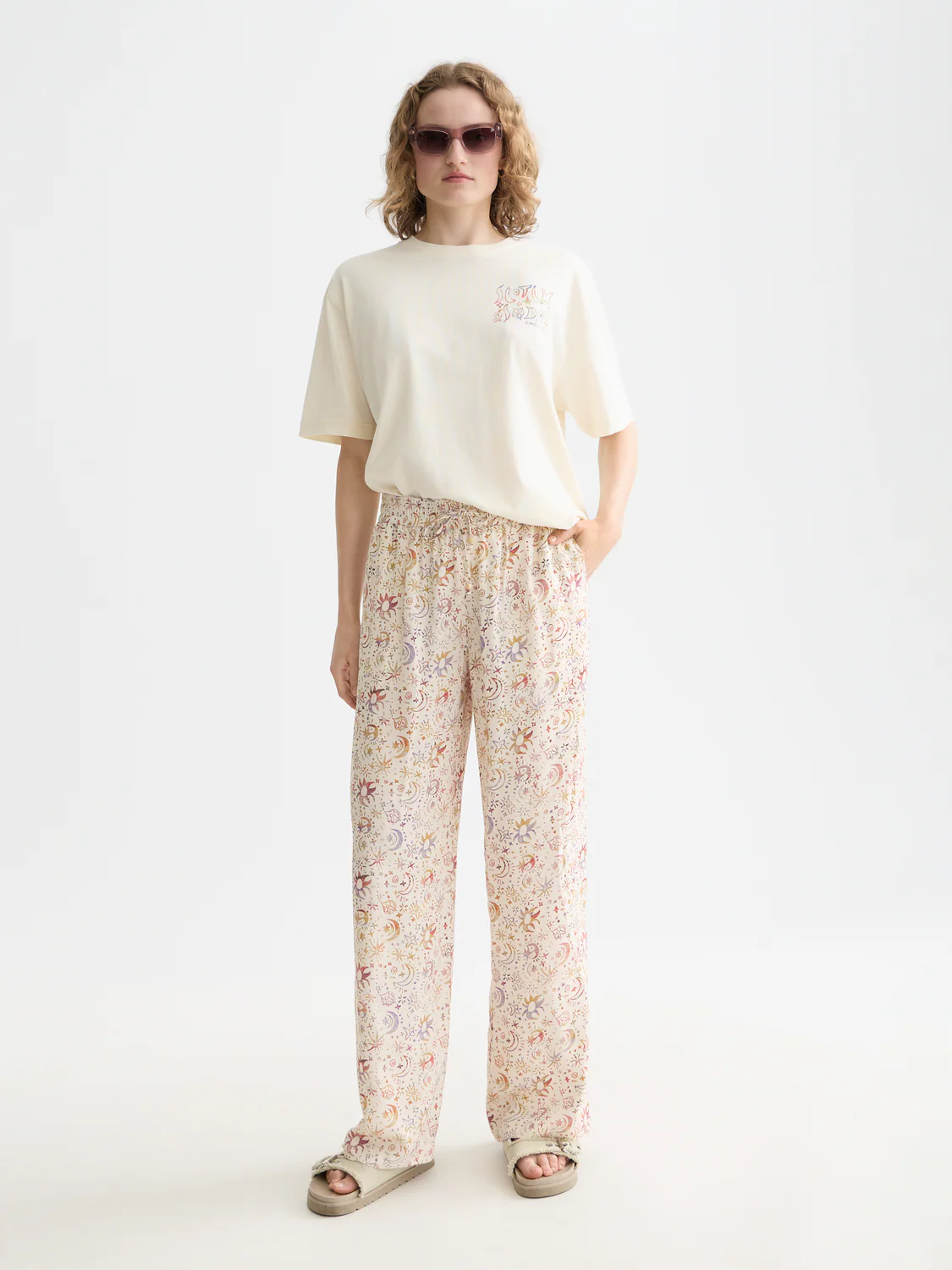 Washed artwork loose T-shirt - Image 2