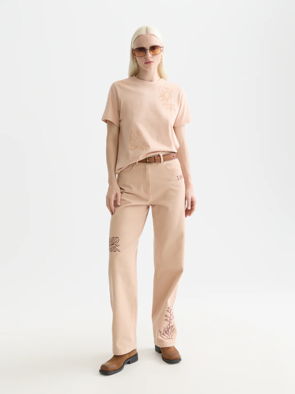 Flock print T-shirt - Image 2