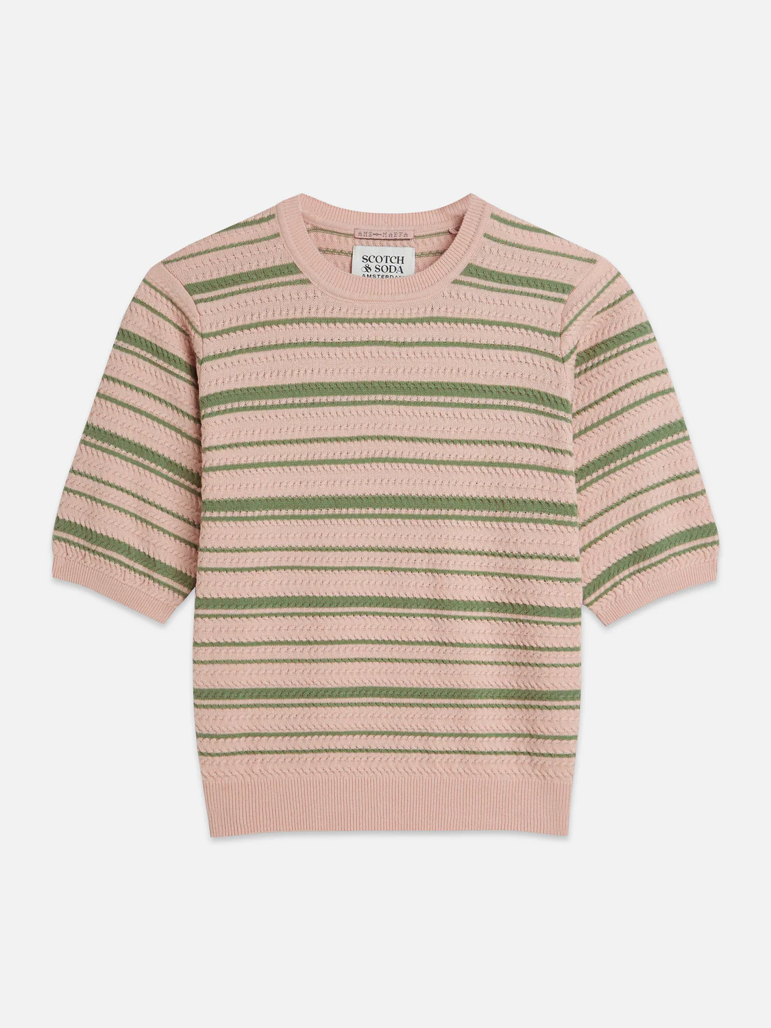 Textured stripe knitted top - Image 12