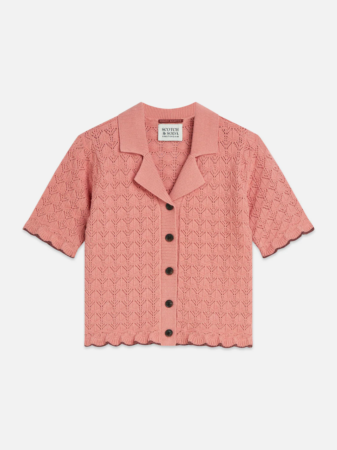 Pointelle short sleeve cardigan - Image 12