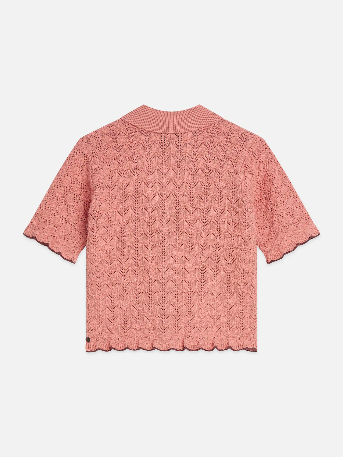 Pointelle short sleeve cardigan - Image 13