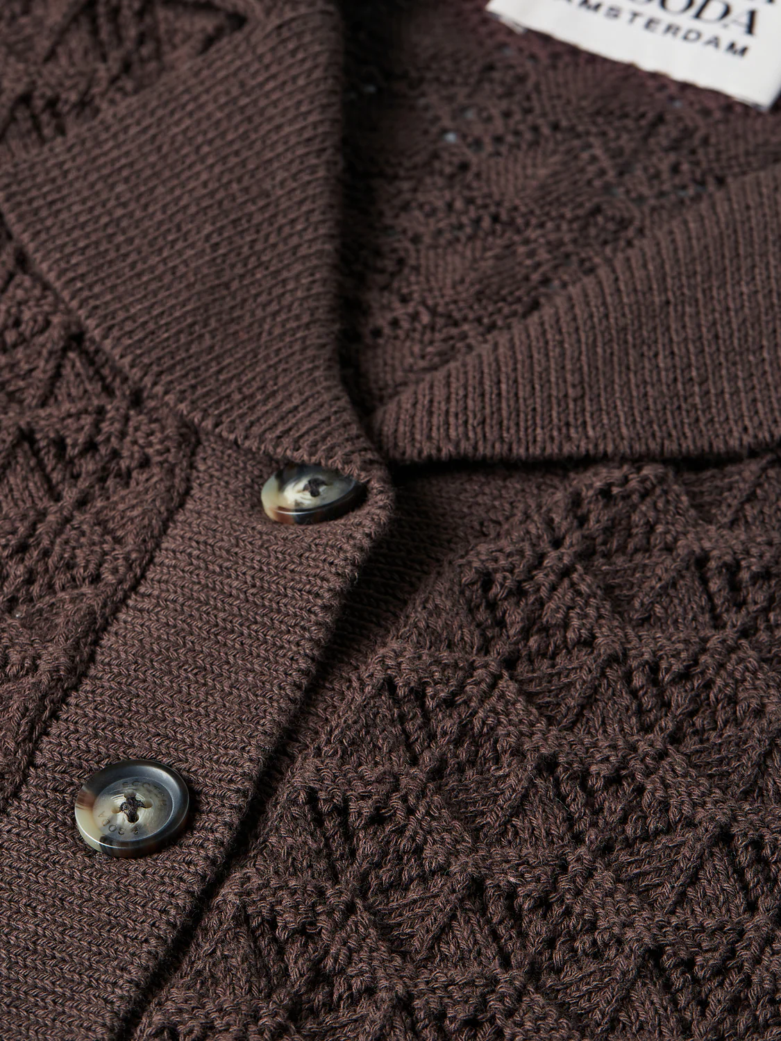 Pointelle short sleeve cardigan - Image 7