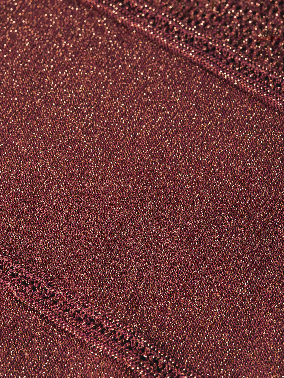 Metallic pointelle knitted tunic - Image 7