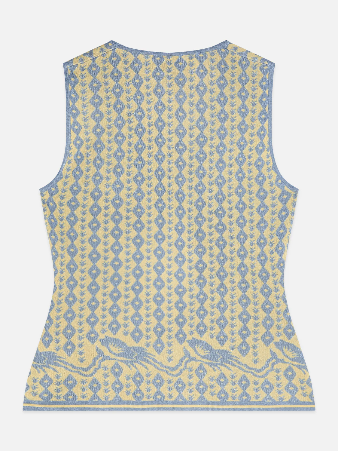 Jacquard knitted vest - Image 6