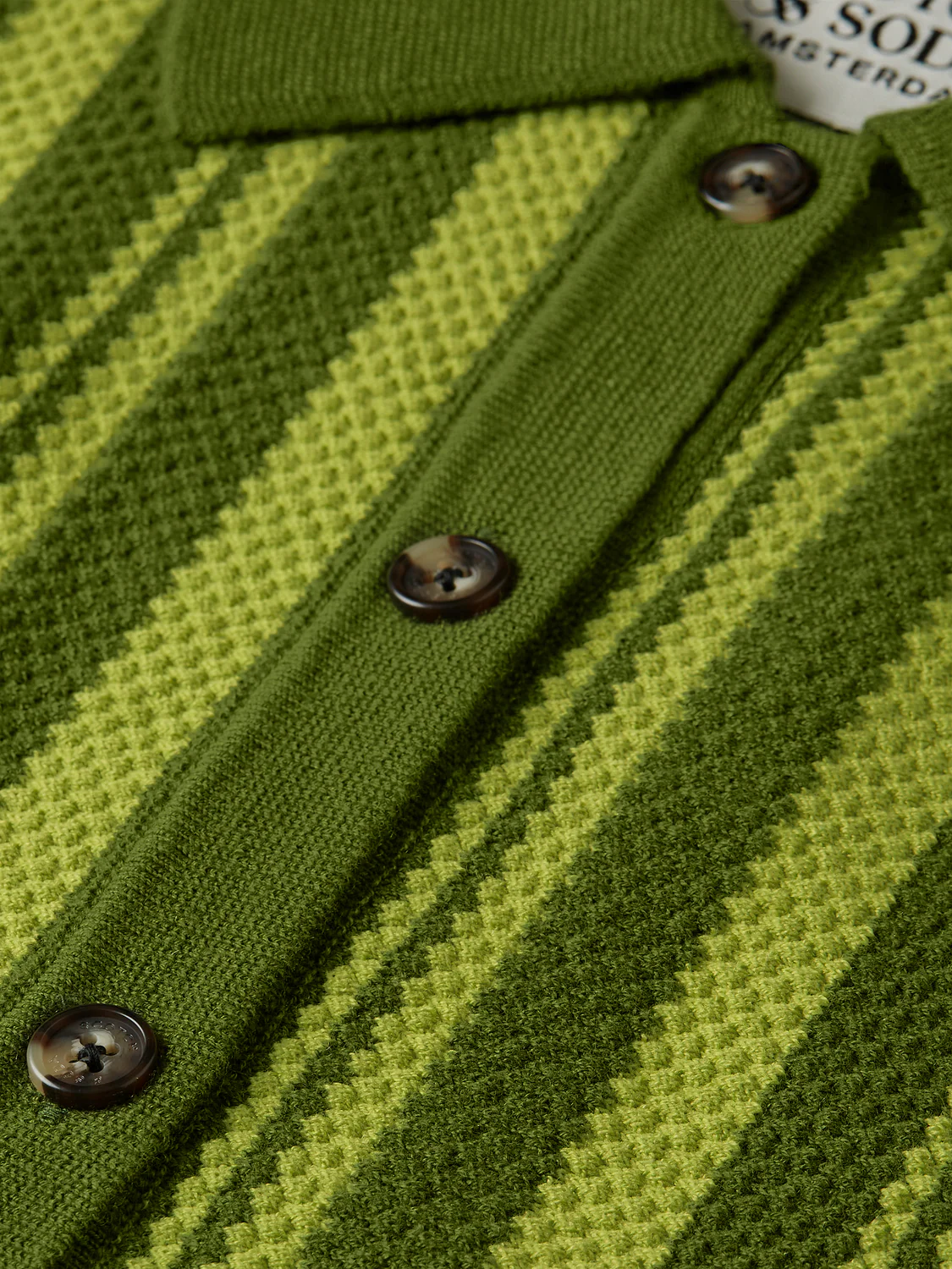Textured vertical stripe knitted top - Image 7