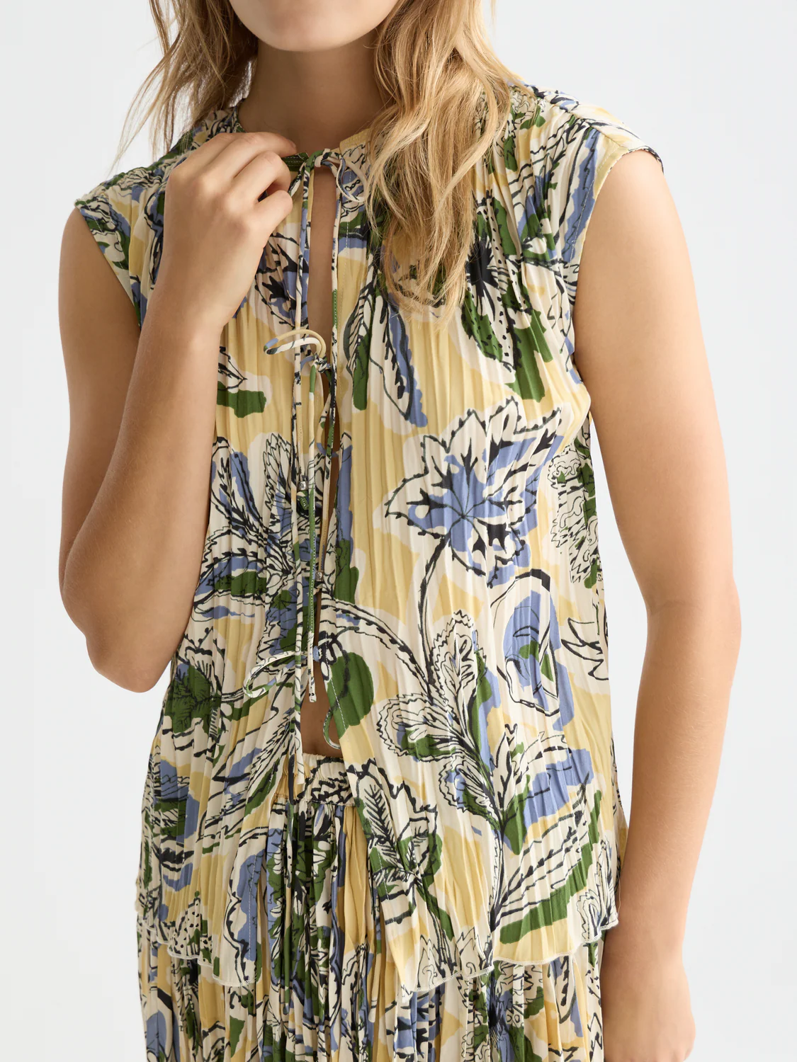 Printed pleat top - Image 3