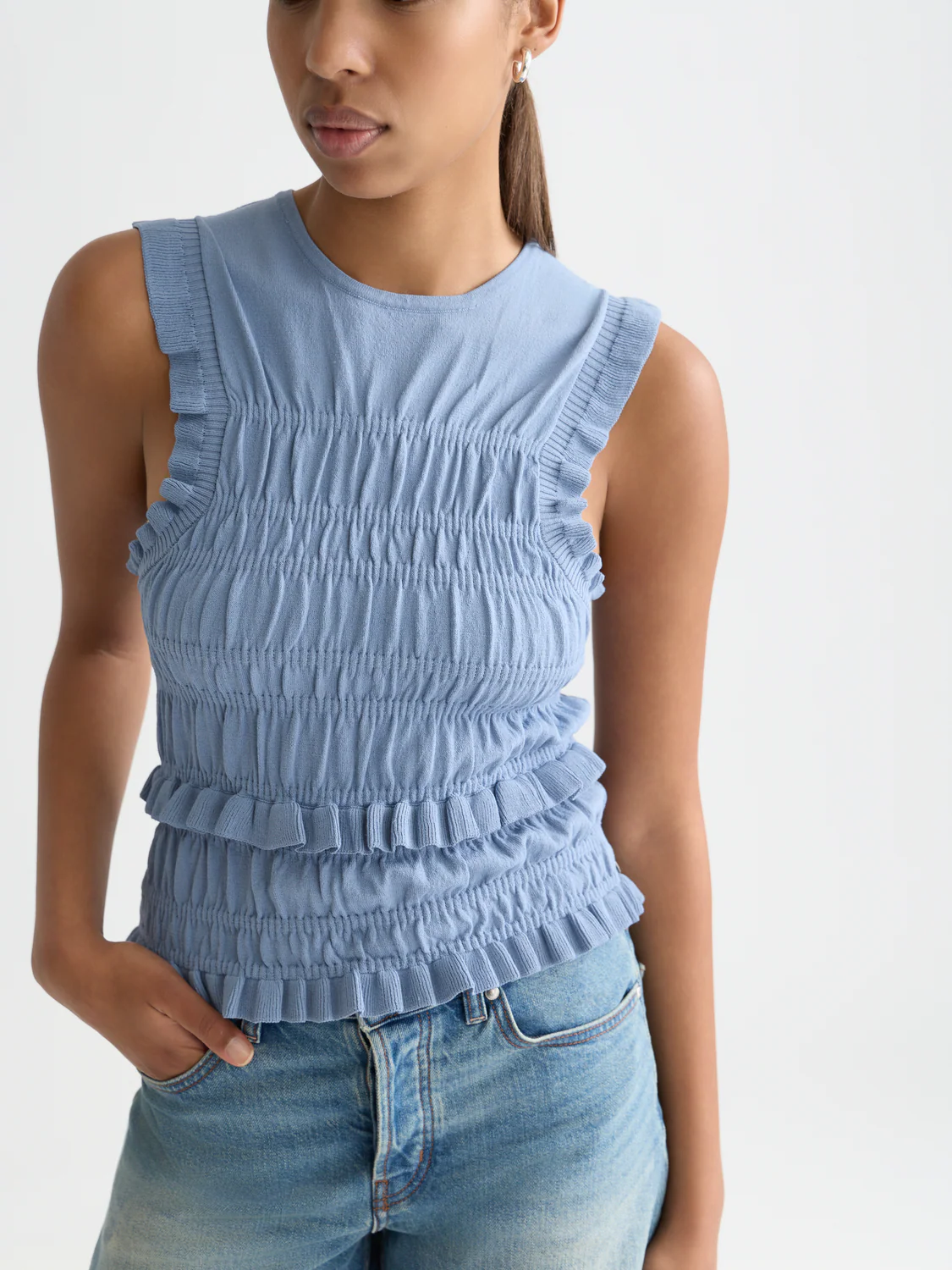 Smock stitch knitted tank - Image 10