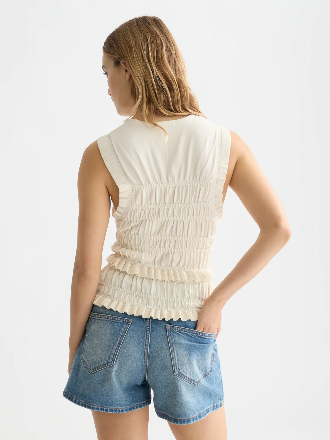 Smock stitch knitted tank - Image 4