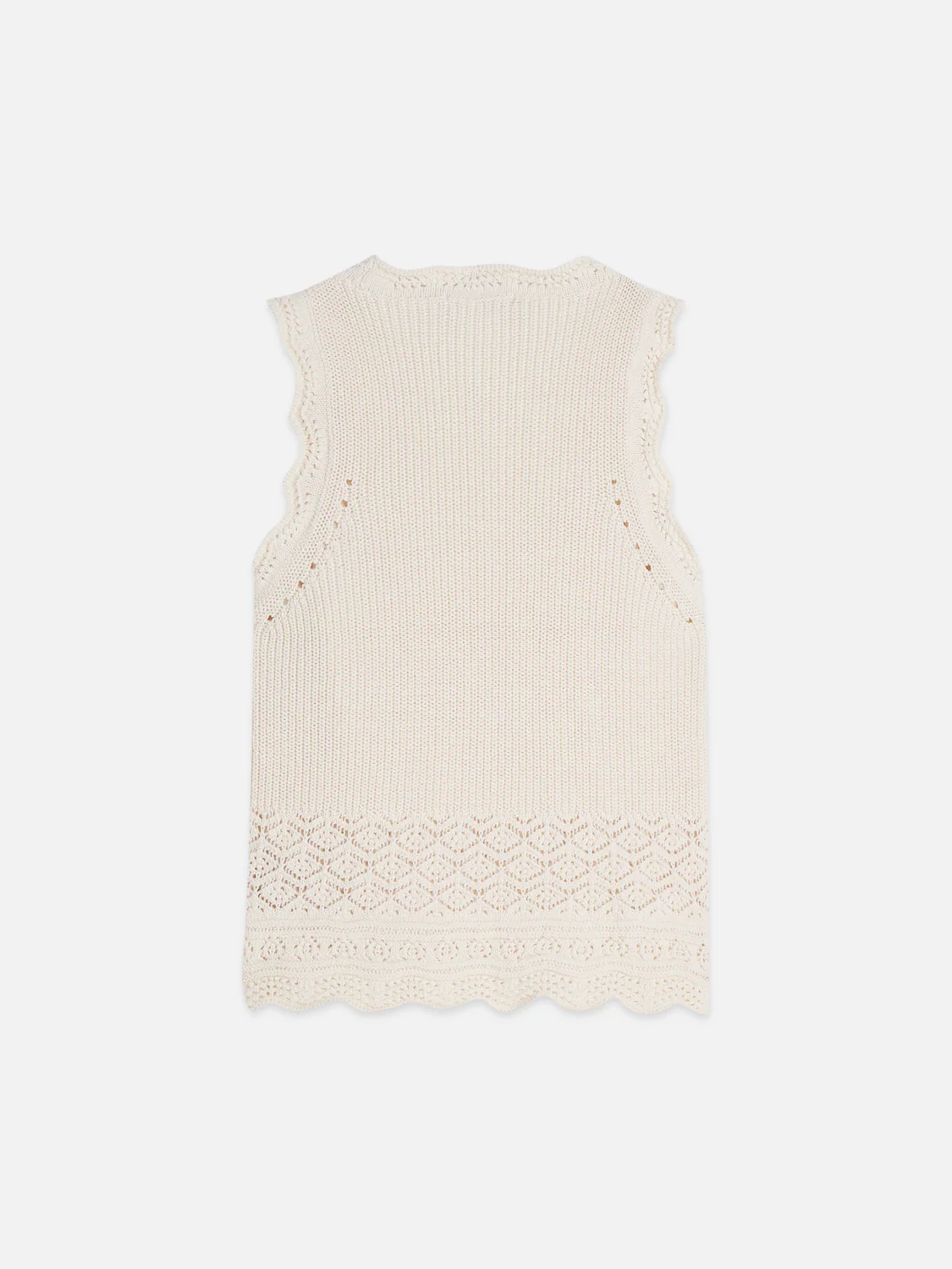 Pointelle knitted vest - Image 6