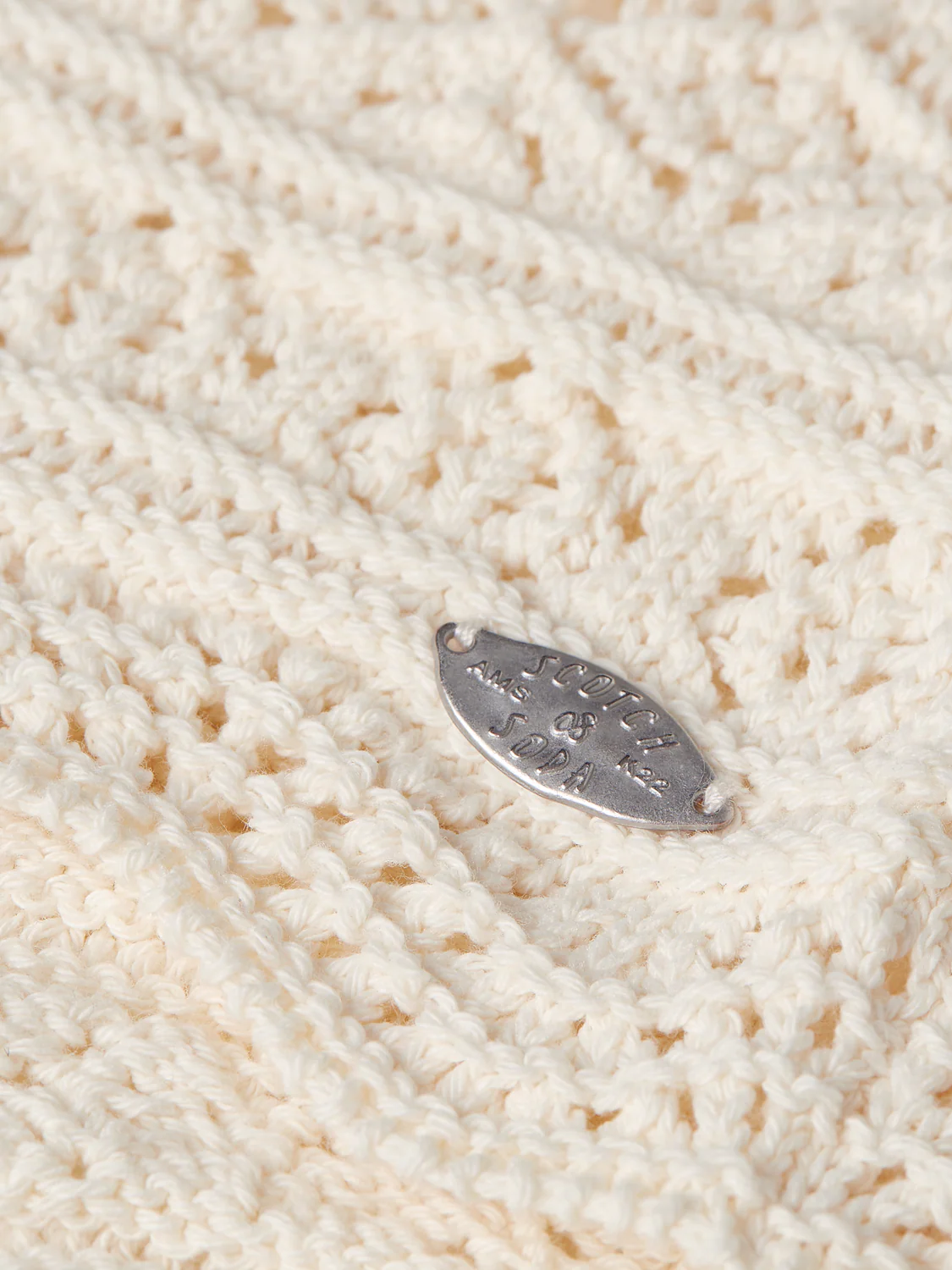 Pointelle knitted vest - Image 7