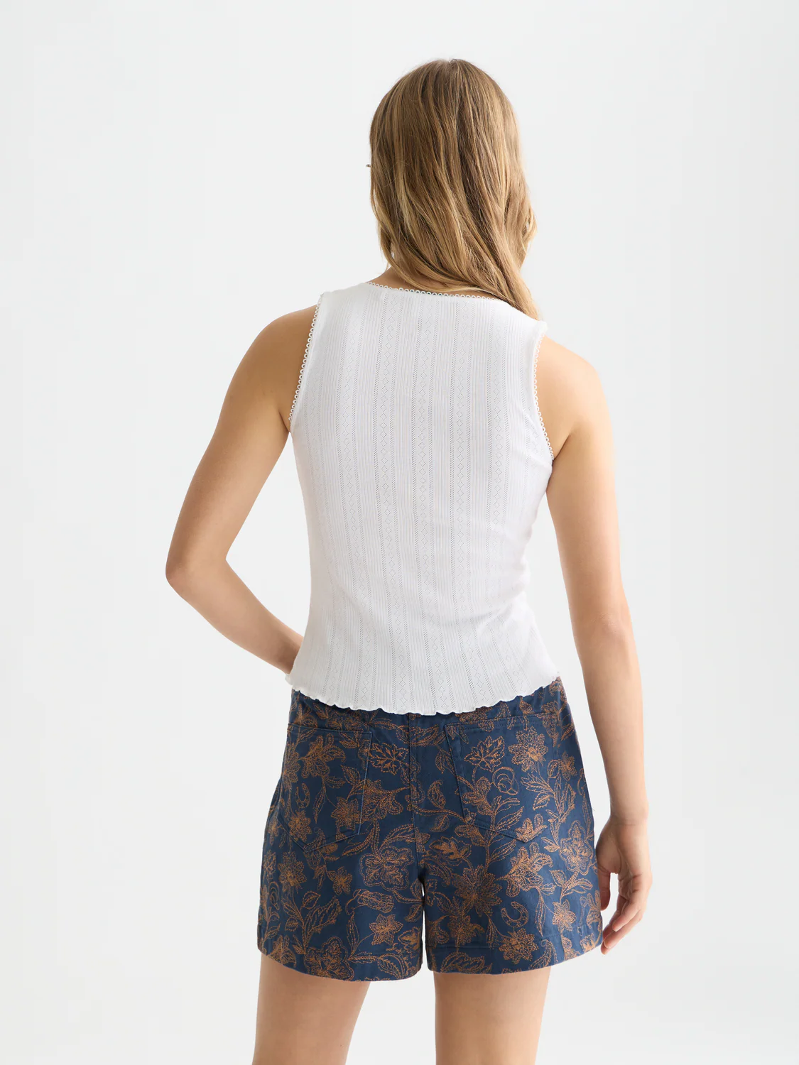 Pointelle jersey artwork tank - Image 4