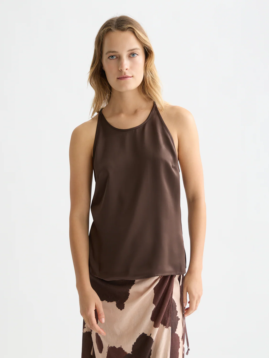 Halter top with ties