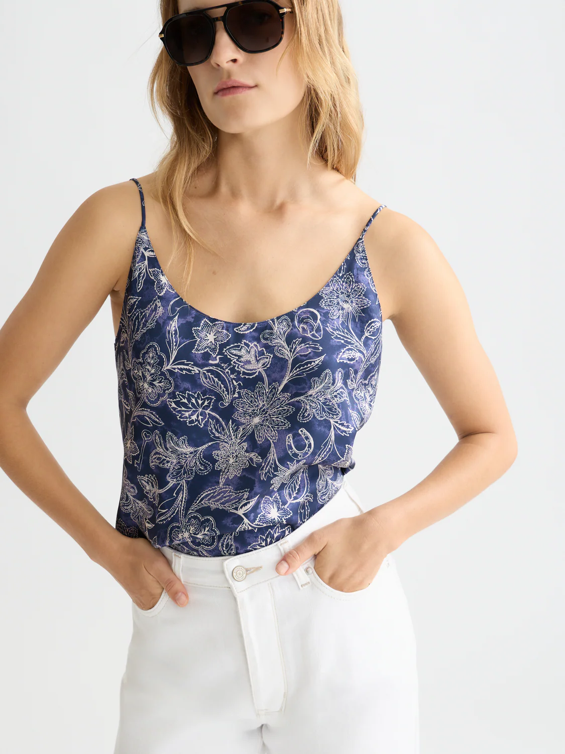 Printed jersey back tank top - Image 3