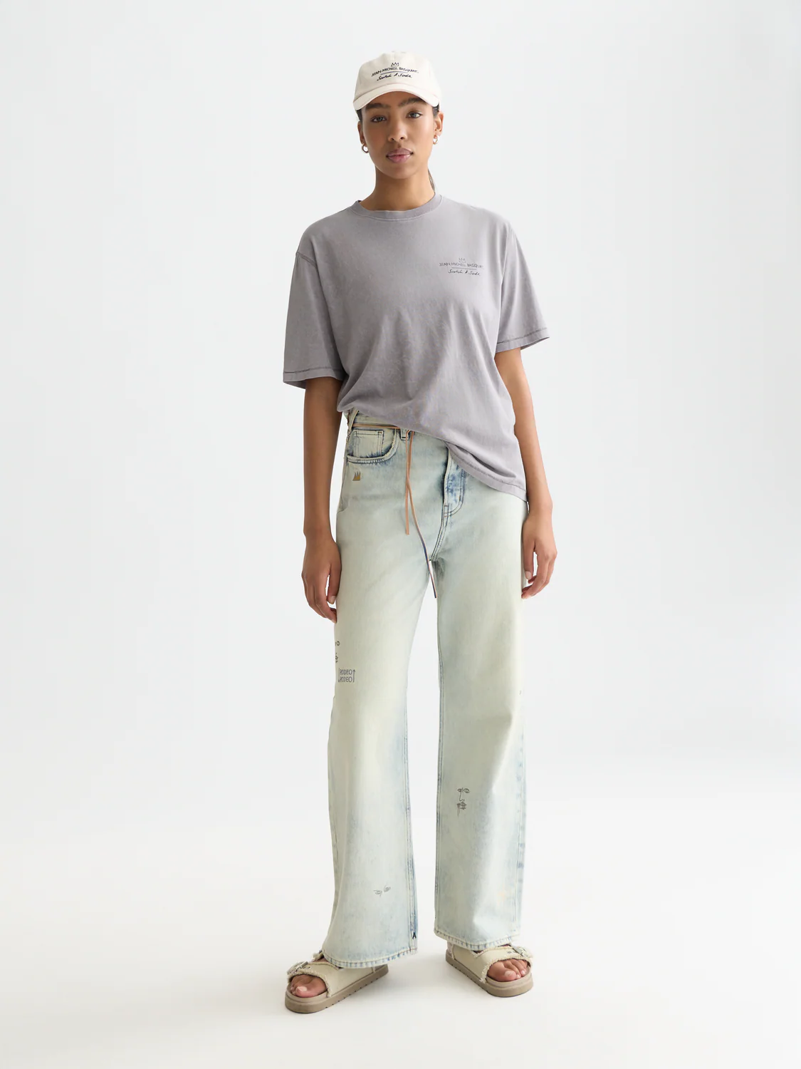 Scotch & Soda x Basquiat Graphic Loose-Fit T-Shirt - Image 2