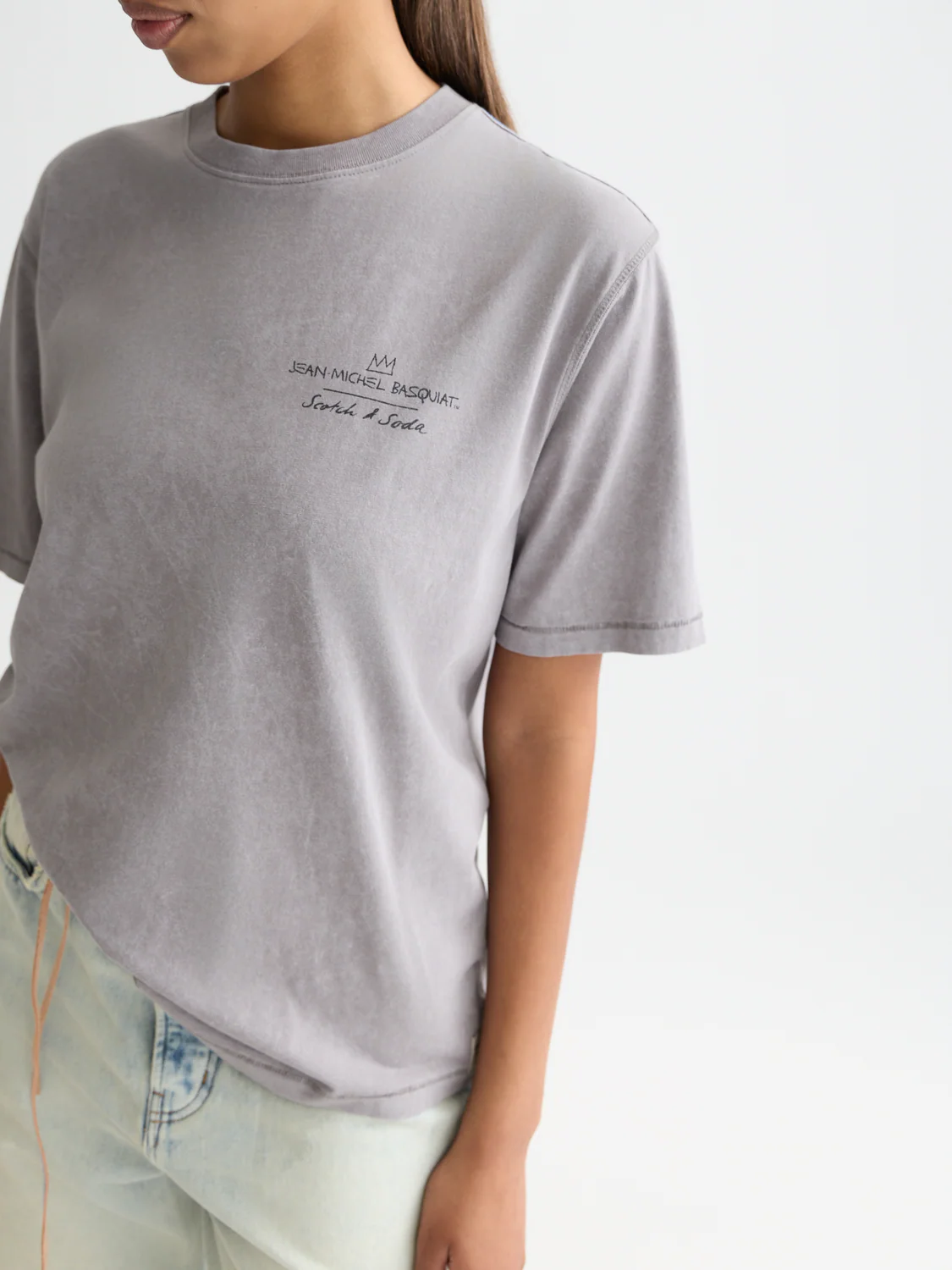 Scotch & Soda x Basquiat Graphic Loose-Fit T-Shirt - Image 3