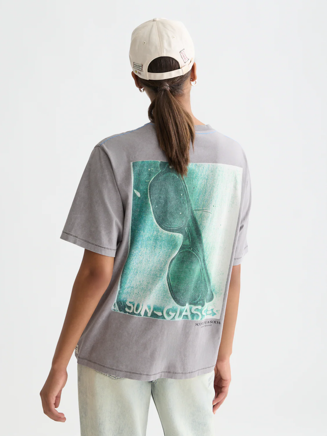 Scotch & Soda x Basquiat Graphic Loose-Fit T-Shirt - Image 4