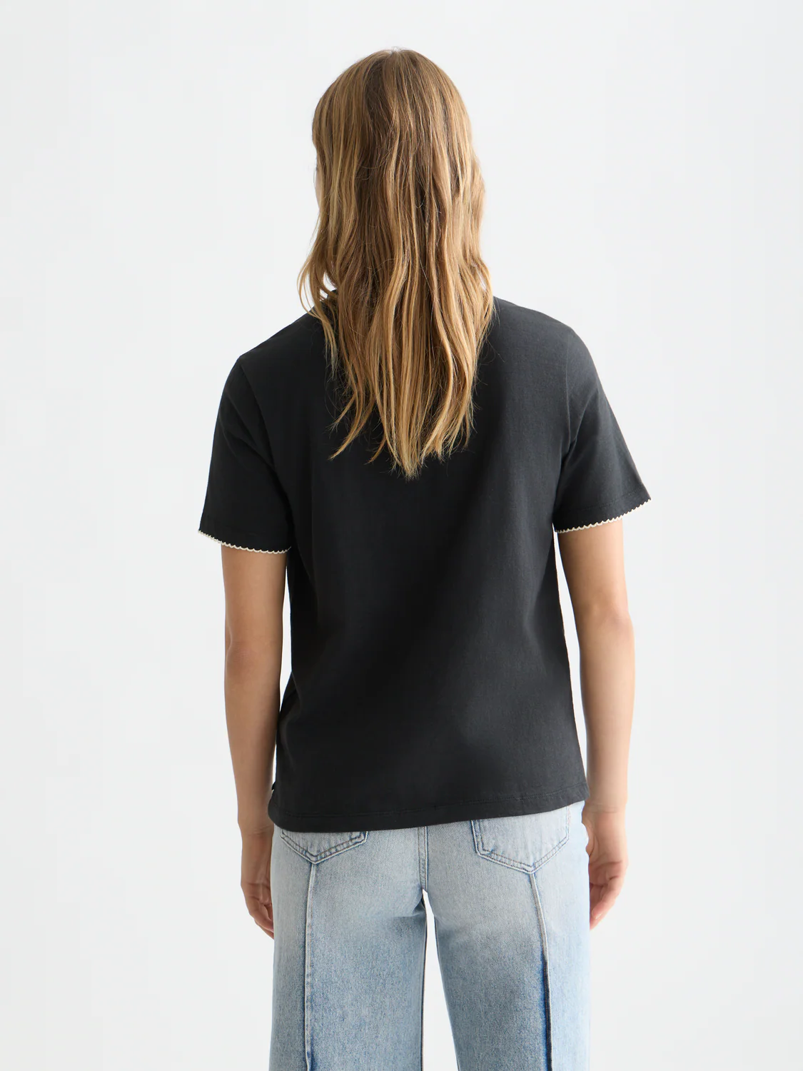Embroidered slub T-shirt - Image 11