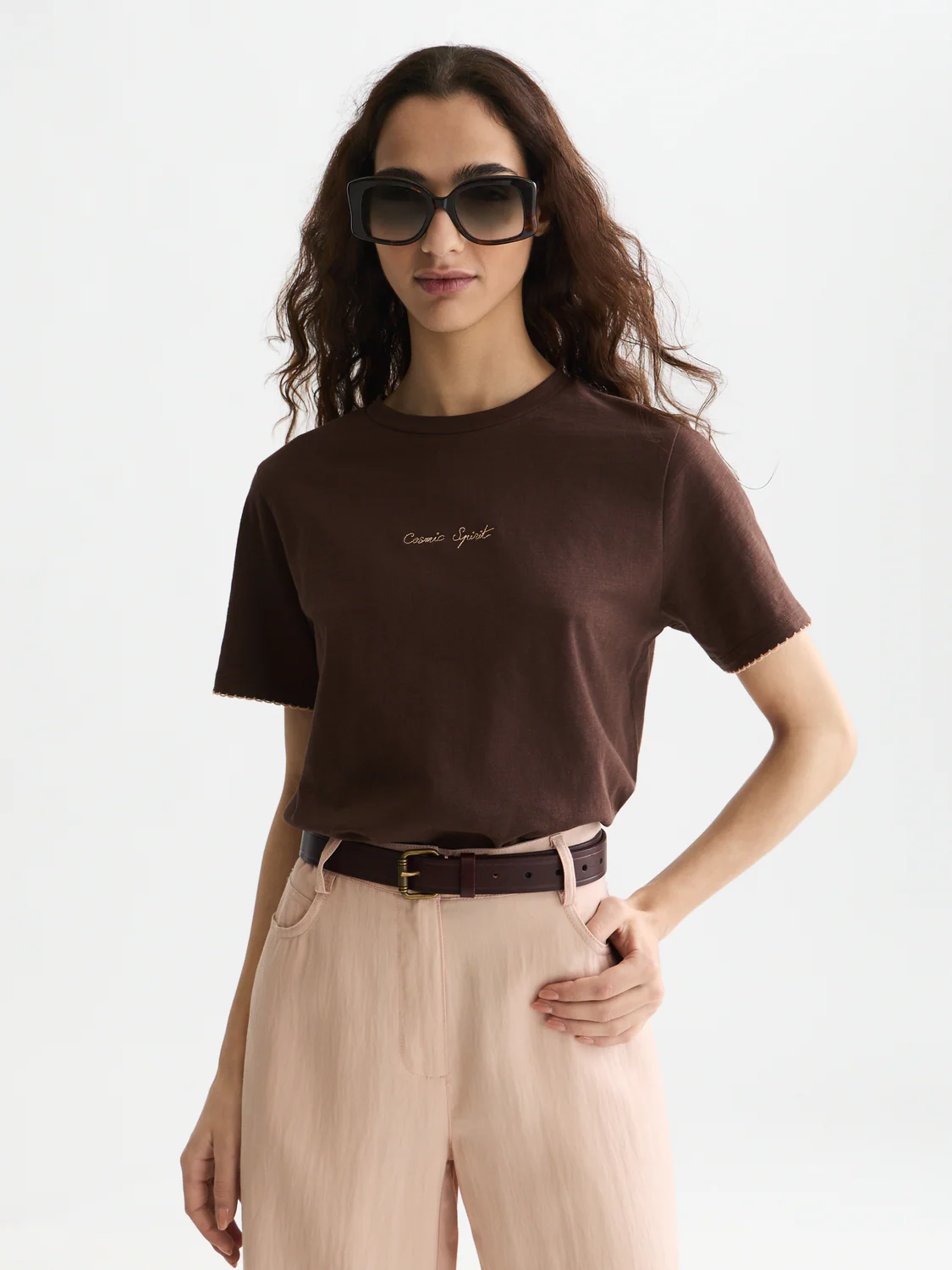 Embroidered slub T-shirt - Image 22