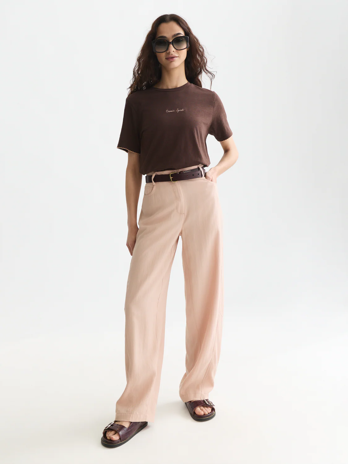Embroidered slub T-shirt - Image 23