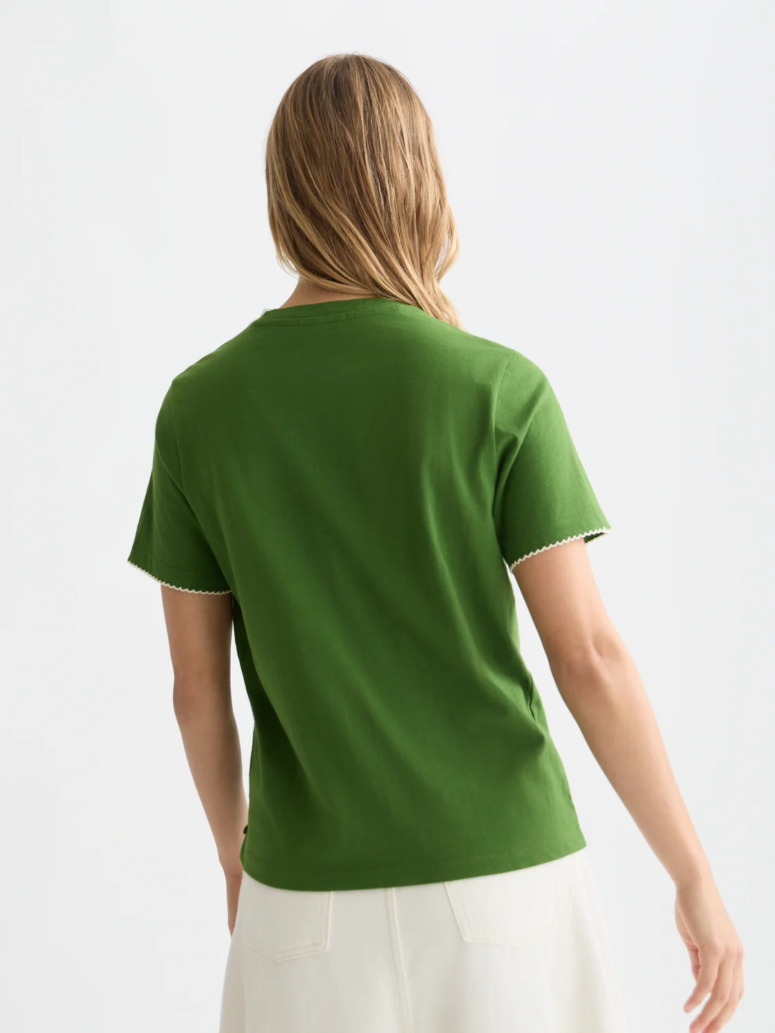 Embroidered slub T-shirt - Image 4