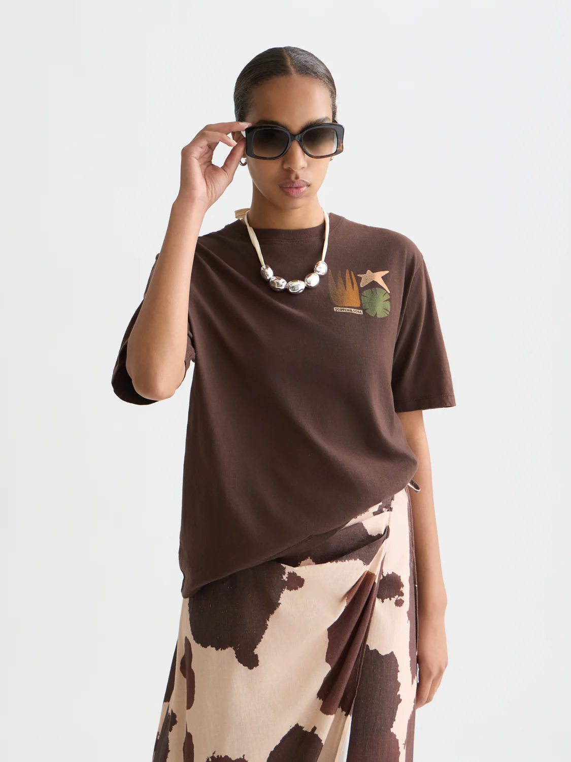 Artwork loose T-shirt