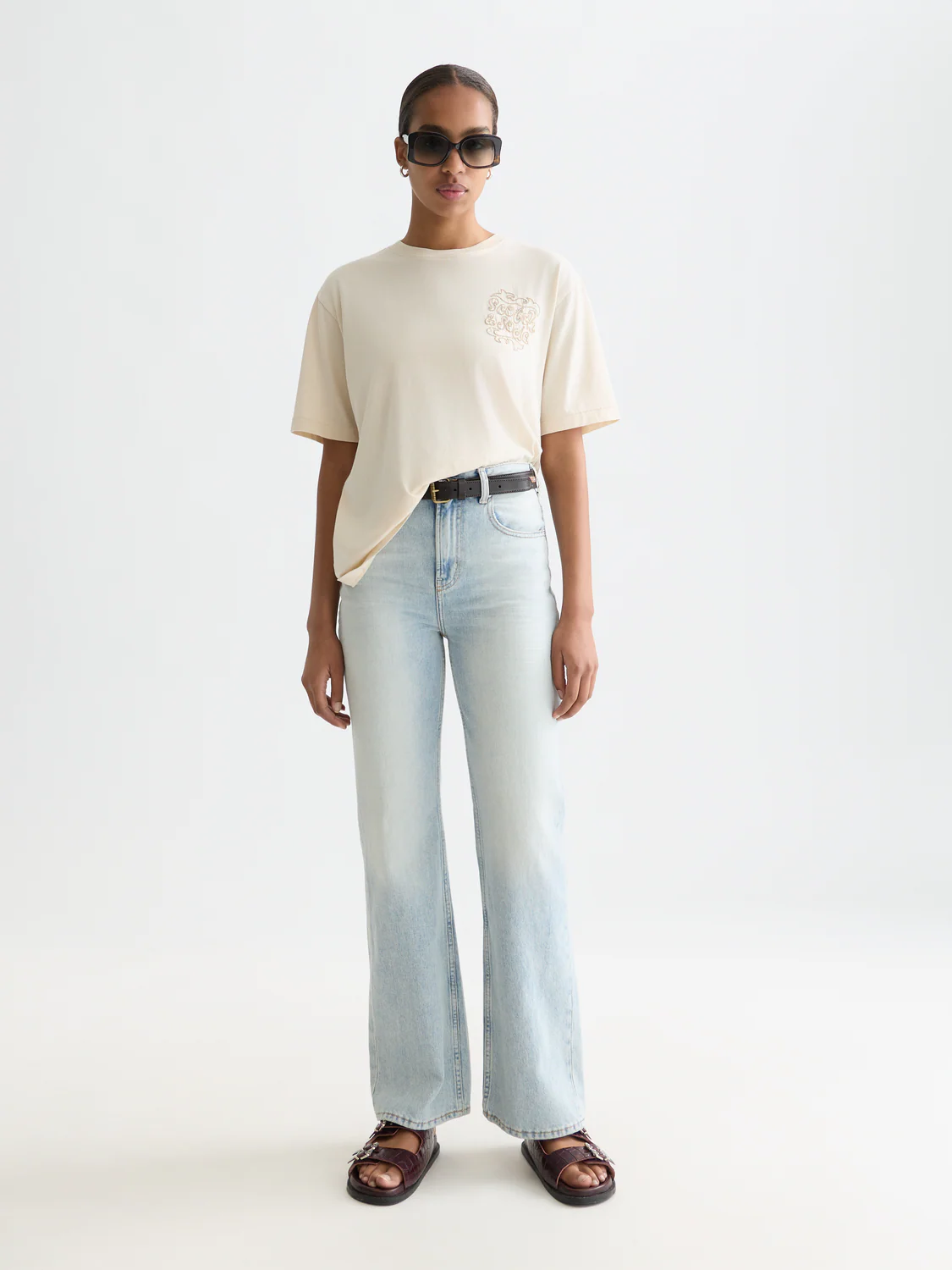 Washed artwork loose T-shirt - Image 2