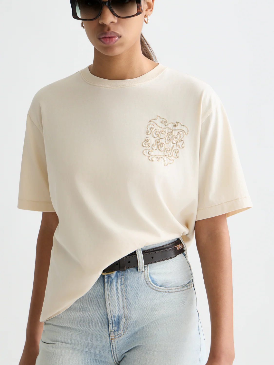 Washed artwork loose T-shirt - Image 3