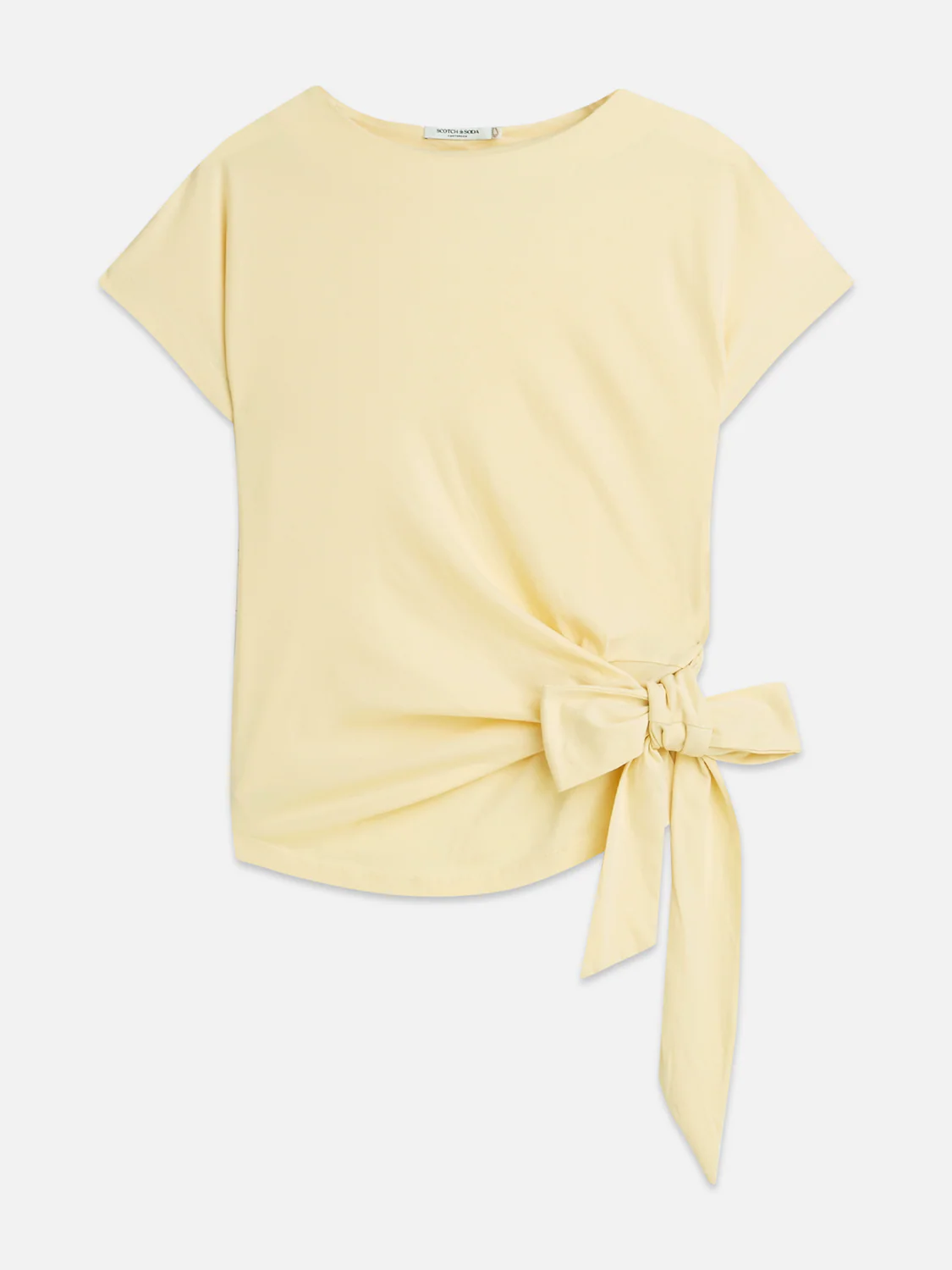 Knotted slash neck T-shirt - Image 12