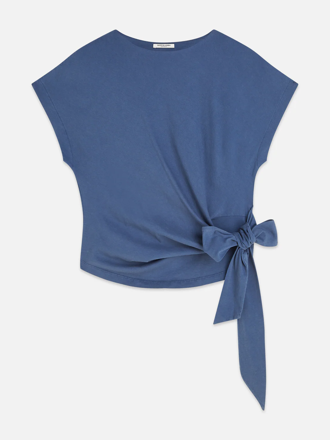 Knotted slash neck T-shirt - Image 5