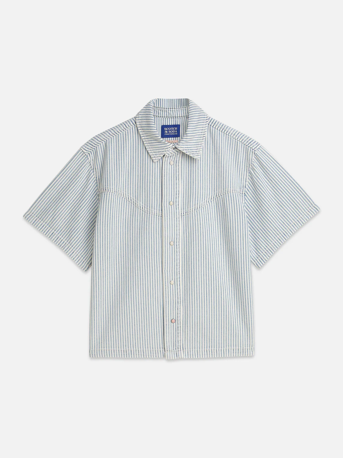Short sleeve denim shirt - Image 5