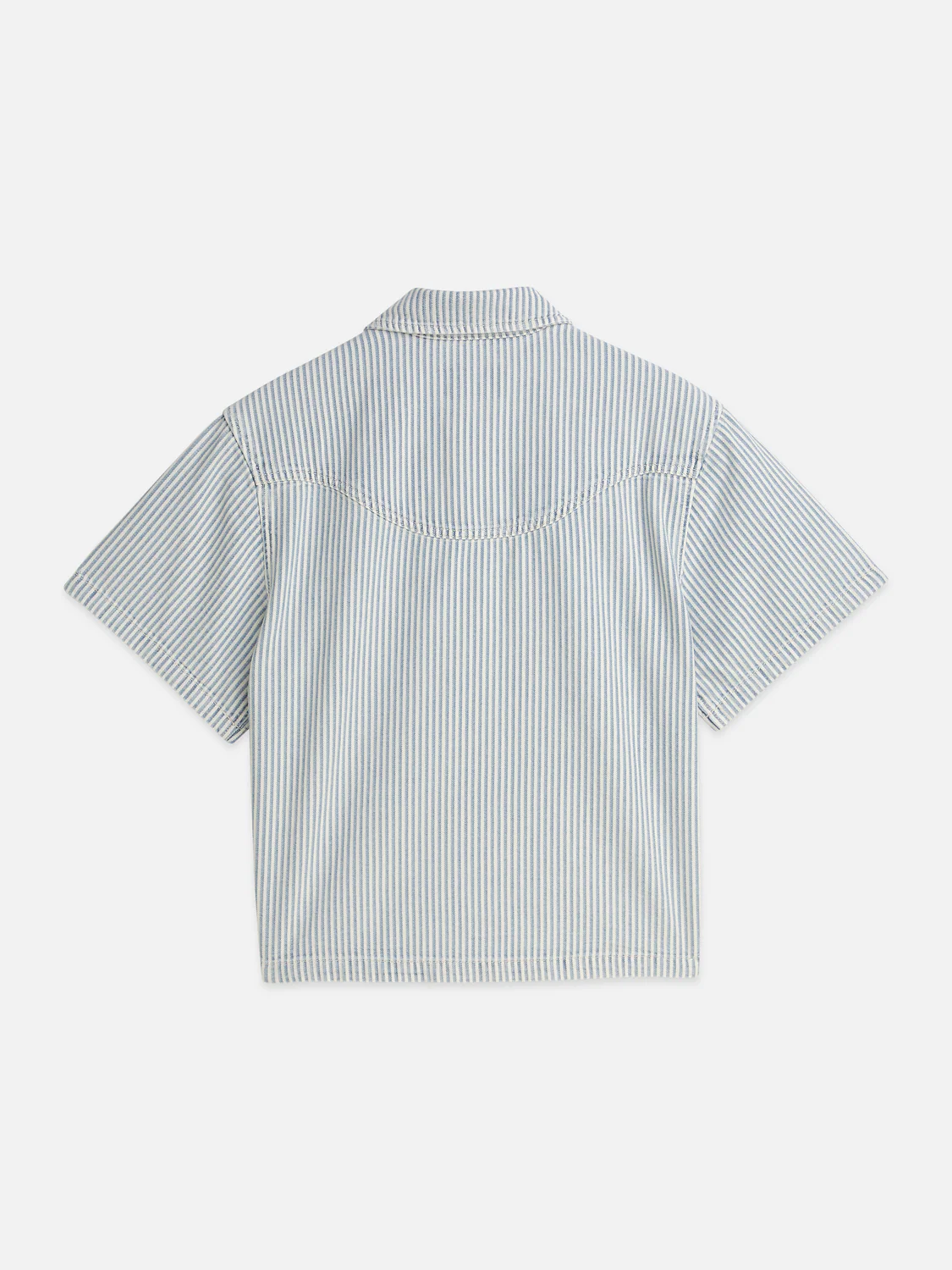 Short sleeve denim shirt - Image 6