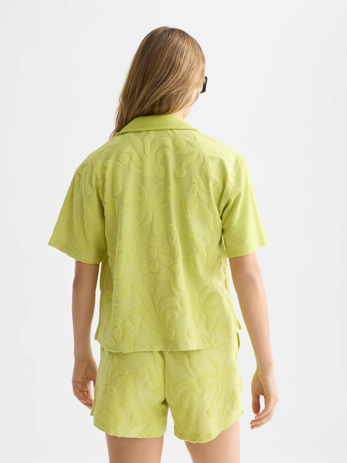 Towelling short sleeve shirt - Image 11