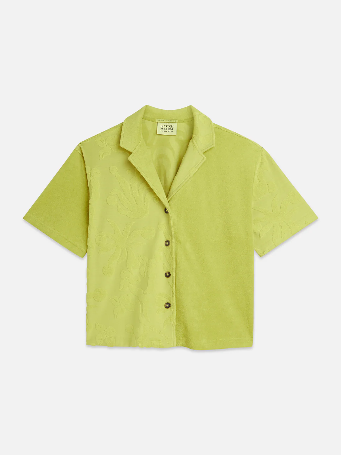 Towelling short sleeve shirt - Image 12