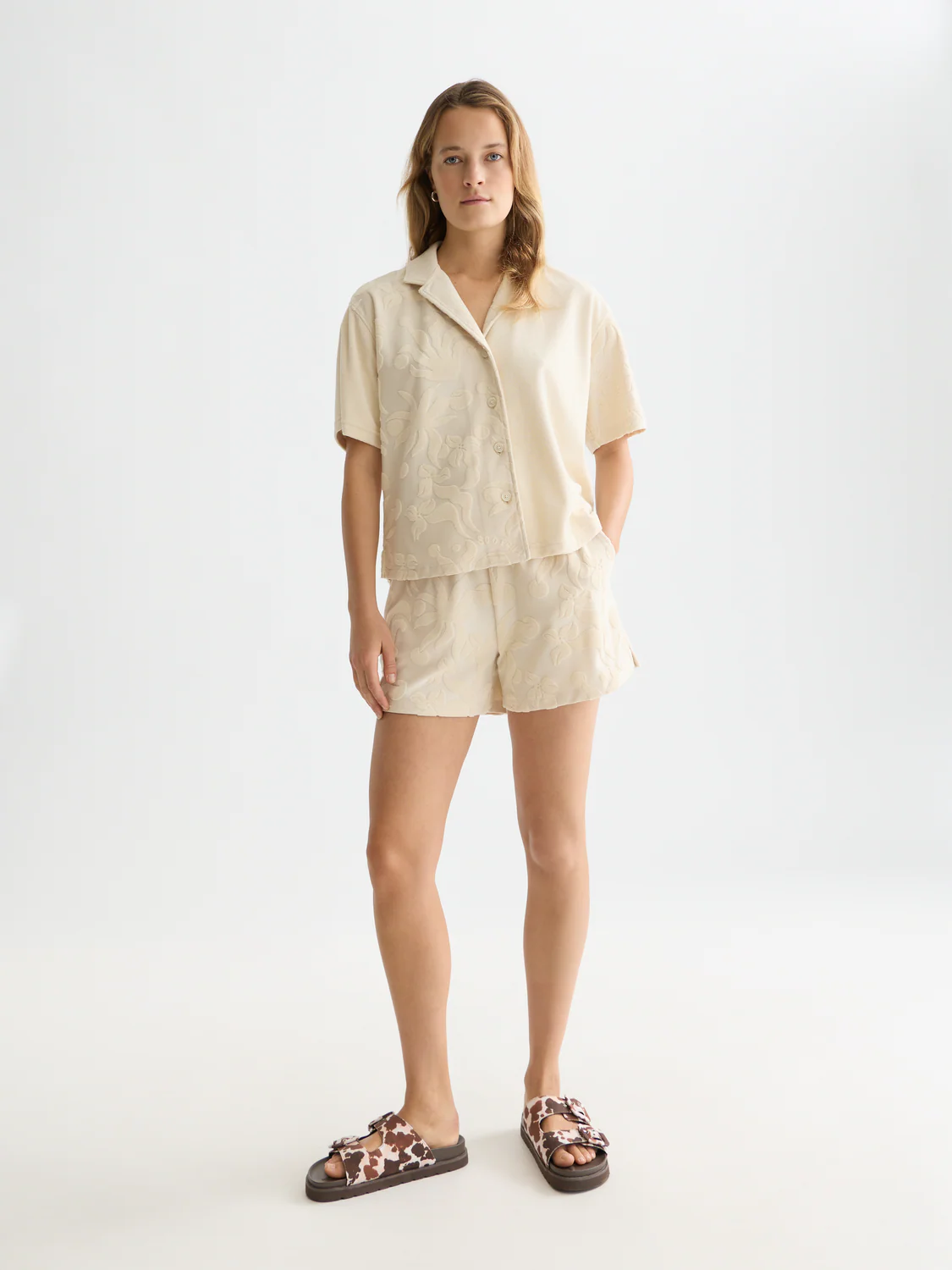 Towelling short sleeve shirt - Image 2