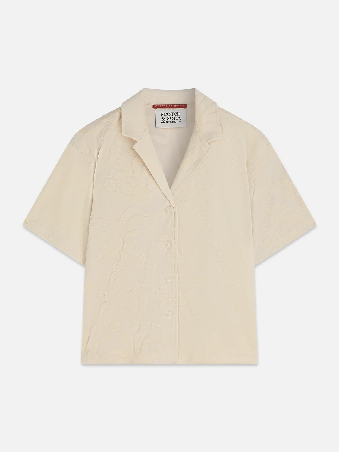 Towelling short sleeve shirt - Image 5