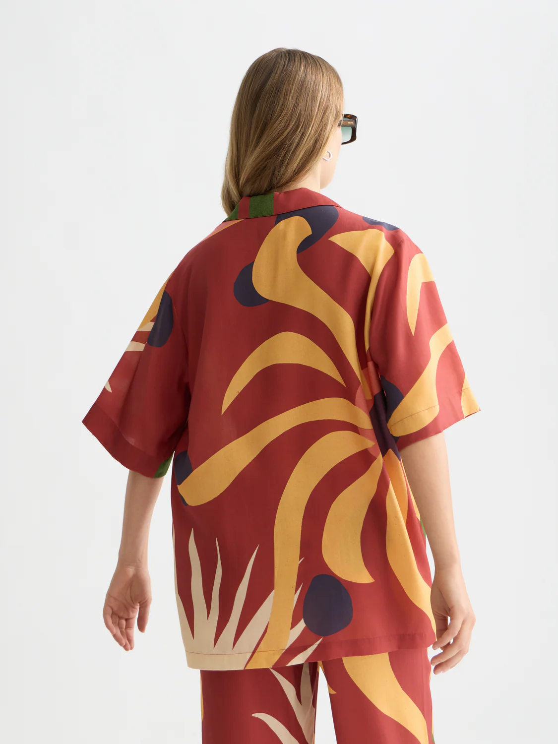 Printed short sleeve relaxed shirt - Image 4